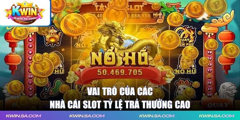 Vai trò của các nhà cái slot tỷ lệ trả thưởng cao